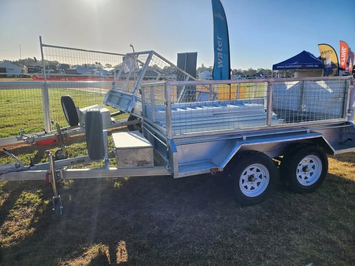 dual axle cage utility trailer