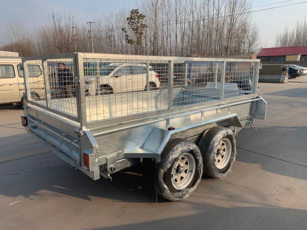 silver utility trailer