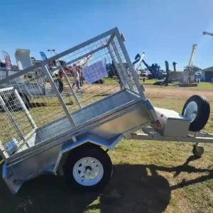 galvanized tilting cage trailer