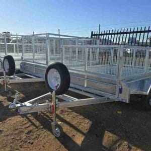 new silver metal trailers